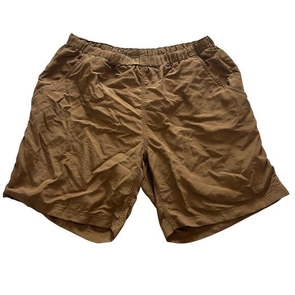 Kavu Other - Kavu Mens Nylon Shorts Size Large Brown Brief Lined Elastic Waist Pockets